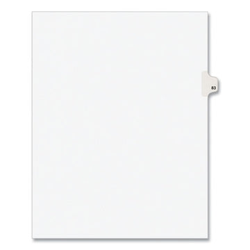 Avery® Preprinted Legal Exhibit Side Tab Index Dividers, Avery Style, 10-tab, 83, 11 X 8.5, White, 25-pack, (1083) freeshipping - TVN Wholesale